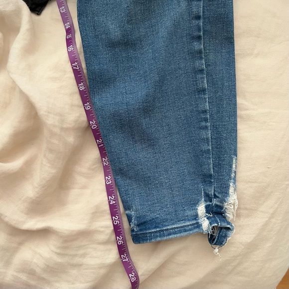 Old Navy Rockstar Super Skinny High Rise Distressed Mid Medium Wash Jeans - Picture 8 of 8